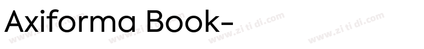 Axiforma Book字体转换